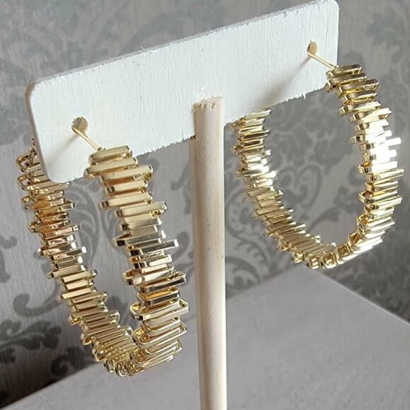 Gold Hoops - Picture 4 of 4